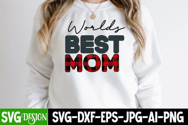 Worlds Best Mom Sublimation Design, Worlds Best Mom SVG Cut File , Mom Sublimation , Mother's Day Sublimation Design Sublimation BlackCatsMedia 