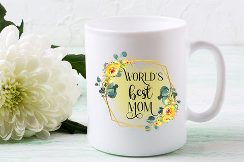 World's Best Mom Sublimation I Mothers Day Sublimation Design Sublimation Happy Printables Club 