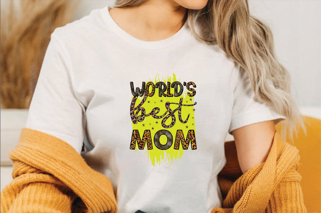 Worlds Best Mom Sublimation SVGArt 