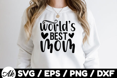 World's best mom svg SVG akazaddesign 