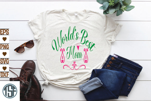 World's Best Mom SVG thesvgfactory 