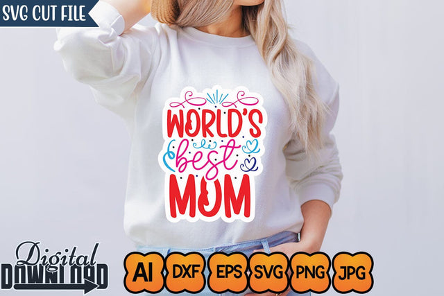 World's Best Mom,SVGs,Quotes and Sayings,Food & Drink,On Sale, Print & Cut SVG Newmockups 