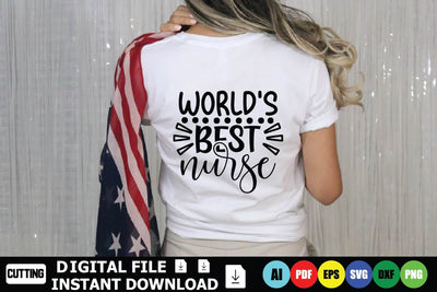 World’s Best Nurse SVG Shahin alam 