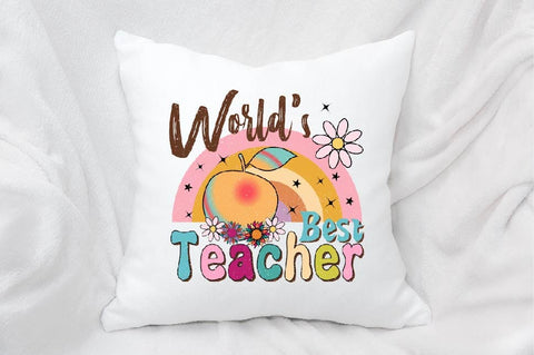 World's Best Teacher Sublimation SVGArt 