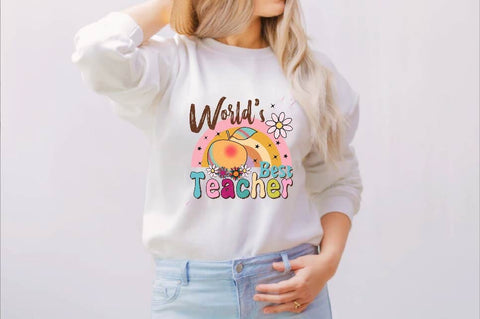 World's Best Teacher Sublimation SVGArt 