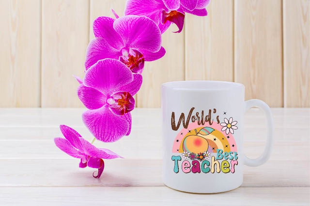 World's Best Teacher Sublimation SVGArt 