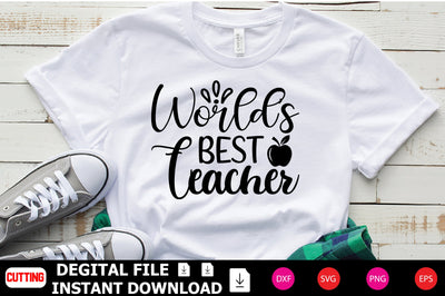 World’s Best Teacher SVG Shahin alam 