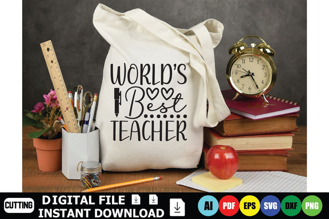 World’s Best Teacher SVG Shahin alam 