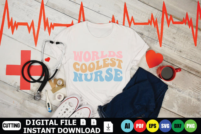 Worlds Coolest Nurse SVG Shahin alam 