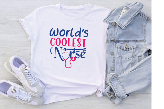 Worlds Coolest Nurse SVG SVG Creativeart88 