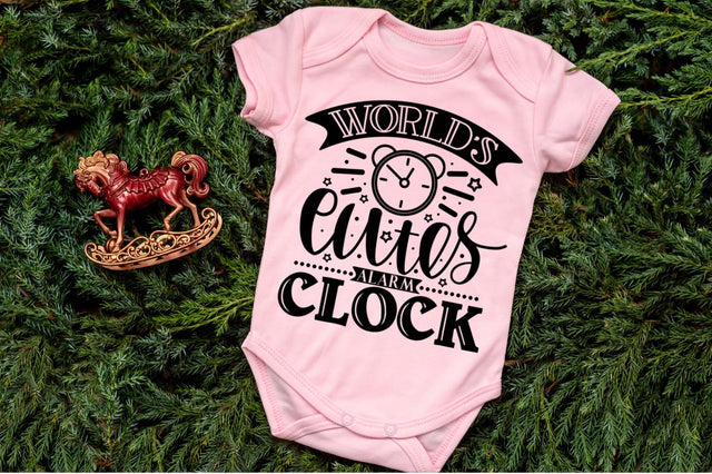 World's cutest alarm clock, baby SVG SVG DESIGNISTIC 