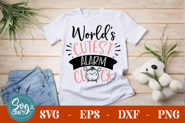 worlds cutest alarm clock SVG cut file SVG Svgcraft 
