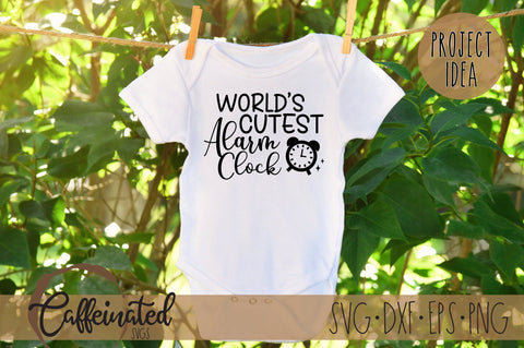 World's Cutest Alarm Clock SVG SVG Caffeinated SVGs 