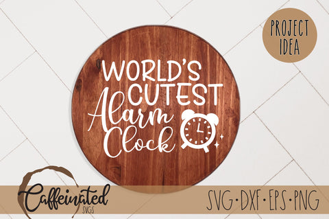 World's Cutest Alarm Clock SVG SVG Caffeinated SVGs 