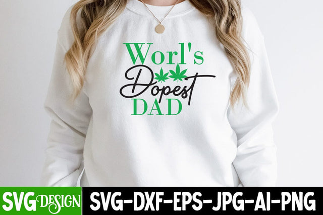World's Dopest Dad SVG Cut File, World's Dopest Dad SVG Design SVG BlackCatsMedia 