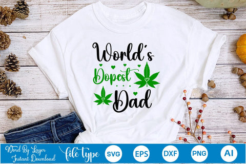 World's Dopest Dad SVG SVGs,Quotes and Sayings,Food & Drink,On Sale, Print & Cut SVG DesignPlante 503 