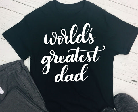 World's Greatest Dad SVG - Handlettered Dad SVG SVG Stacy's Digital Designs 