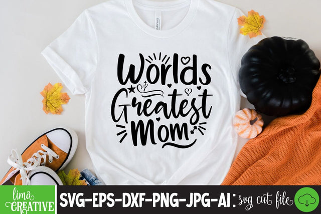 Worlds Greatest Mom SVG Cute File SVG Insomnia Std 