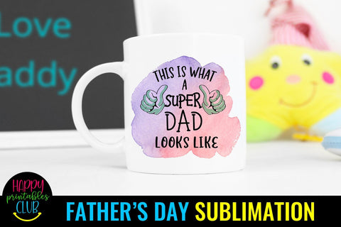 World's No 1 Dad Father's Day Sublimation- Dad Sublimation Sublimation Happy Printables Club 