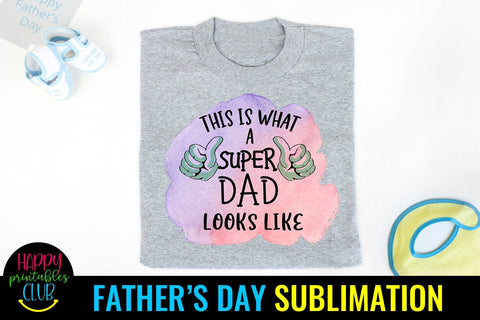 World's No 1 Dad Father's Day Sublimation- Dad Sublimation Sublimation Happy Printables Club 