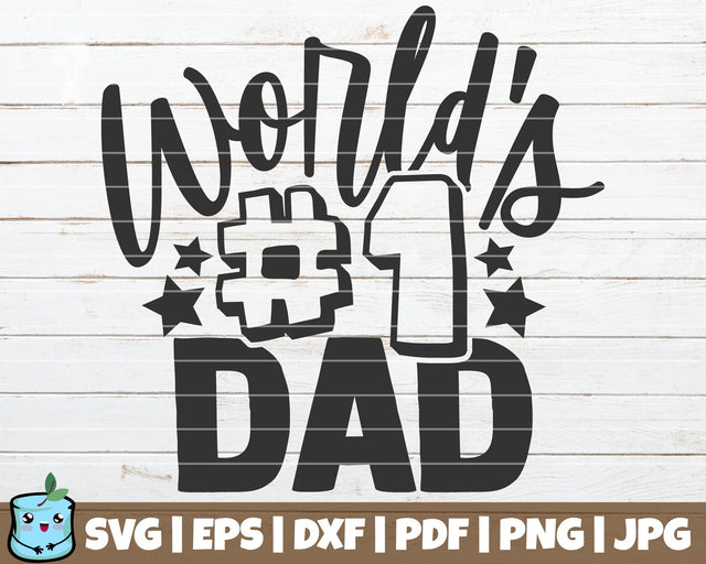 World's No 1 Dad SVG MintyMarshmallows 