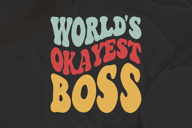 World's Okayest Boss svg, World Okayest Manager svg, Company Tee svg ...