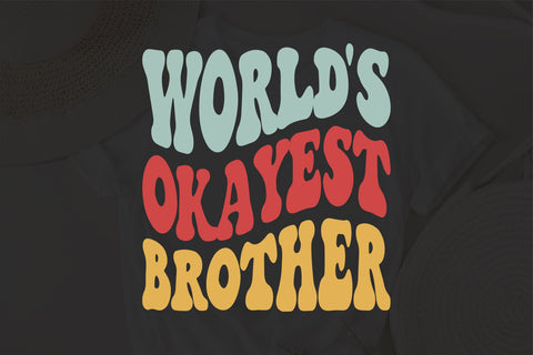 World's Okayest Brother Svg, Funny Gift for Brother svg, Birthday svg, Sublimation Design, Digital Cut Files For Cricut, SVG Fauz 