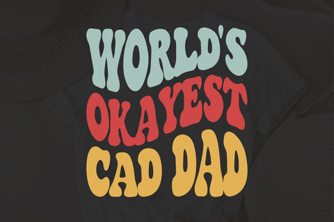 World's Okayest Cad dad svg, Okayest Cat Dad svg, Gift From the Cat svg, Cat Dad svg, Funny Cat Shirt for Dad svg, Funny Cat Dad Tee svg, SVG Fauz 