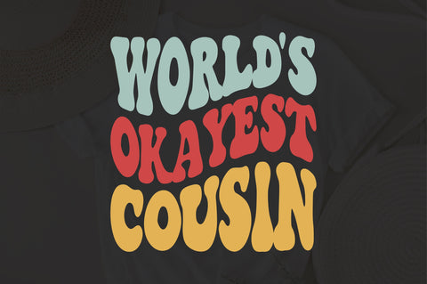 World's Okayest Cousin svg, Cousin Gift World's svg, Okayest Cousin svg, Funny svg, for Men svg, Birthday Gift svg Funny SVG Fauz 