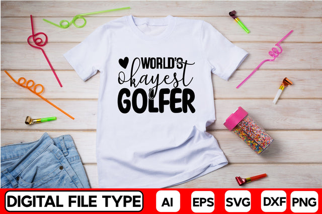 World's Okayest Golfer SVG CraftlabSvg29 