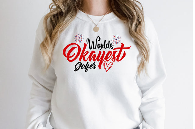 Worlds Okayest Golfer svg SVG orpitasn 