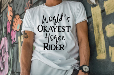 Worlds Okayest Horse Rider svg SVG orpitasn 