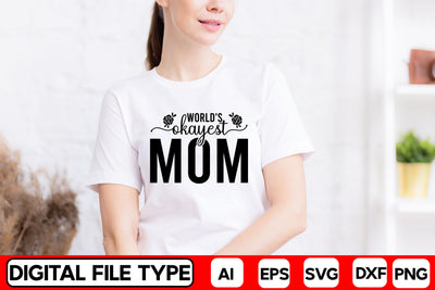 World's Okayest Mom SVG CraftlabSvg29 