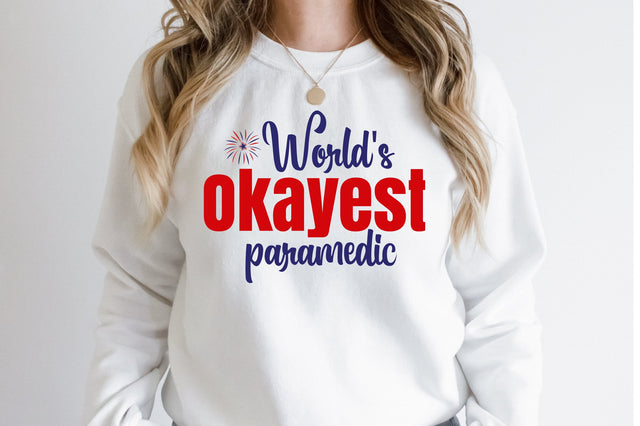 World's Okayest Paramedic svg SVG orpitasn 