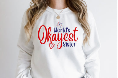 World's Okayest Sister svg SVG orpitasn 
