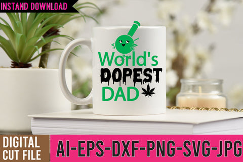 Worl's Dopest Dad SVG Cut File , Worl's Dopest Dad SVG Design SVG BlackCatsMedia 