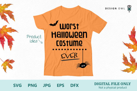 Worst Halloween Costume Ever SVG Design Owl 