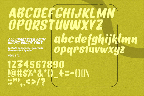 Worst Voggie Display Font Font nearzz 