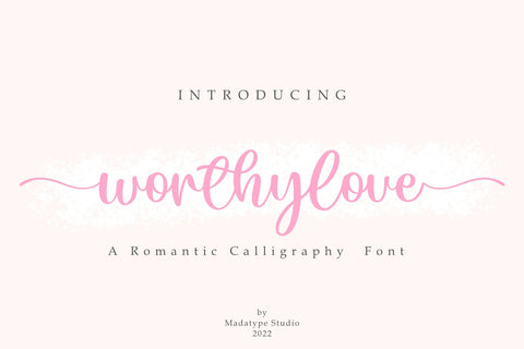 Worthylove Font Madatype Studio 