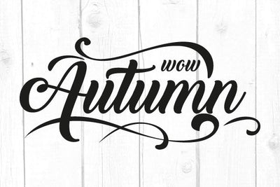 Wow Autumn Svg SVG cricutfilesmg 