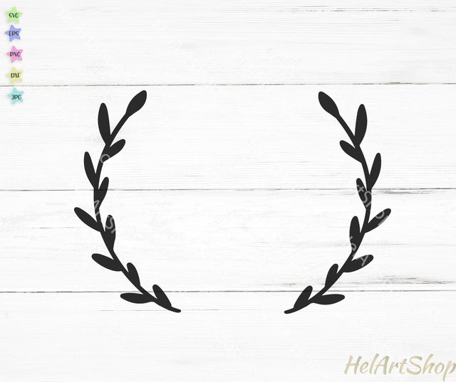 Wreath monogram svg SVG _HelArtShop_ 