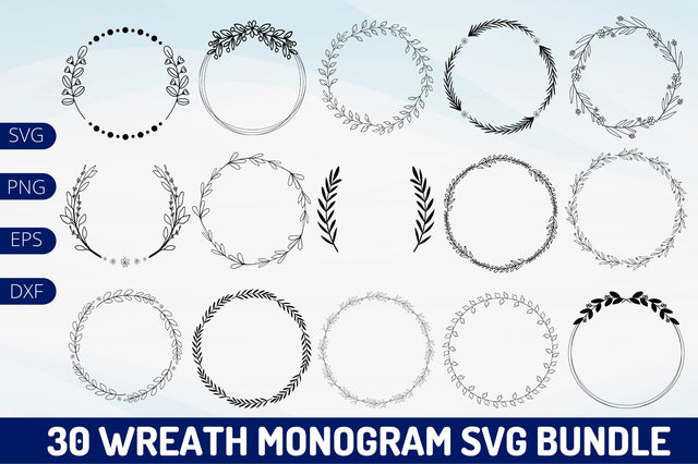 Wreath SVG Bundle SVG Regulrcrative 