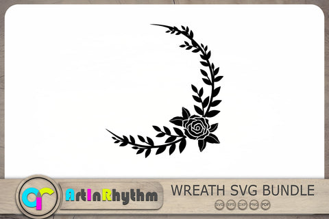Wreath Svg Bundle, Wreaths Svg, Laurel Wreath Svg SVG Artinrhythm shop 