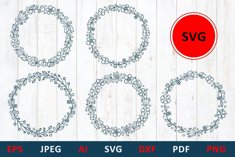 Wreath SVG cut file for Family Monogram, Mailbox, wedding cart, svg creator SVG Zoya Miller 