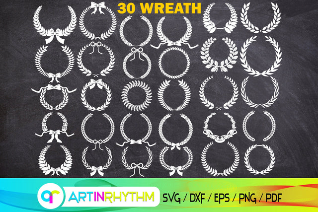 wreath svg, wreath svg bundle SVG Artinrhythm shop 