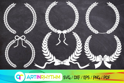 wreath, wreath svg, wedding svg, leaves wreath svg, leaf wreath svg, wedding wreath svg SVG Artinrhythm shop 