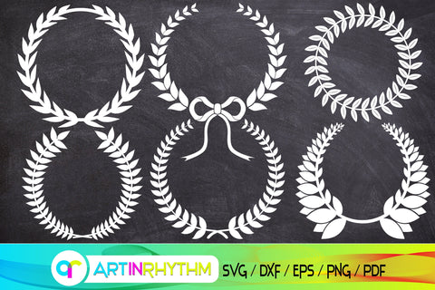 wreath, wreath svg, wedding svg, leaves wreath svg, leaf wreath svg, wedding wreath svg SVG Artinrhythm shop 