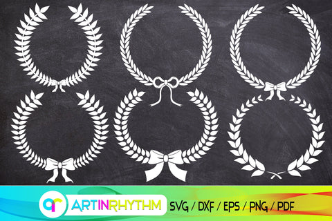 wreath, wreath svg, wedding svg, leaves wreath svg, leaf wreath svg, wedding wreath svg SVG Artinrhythm shop 