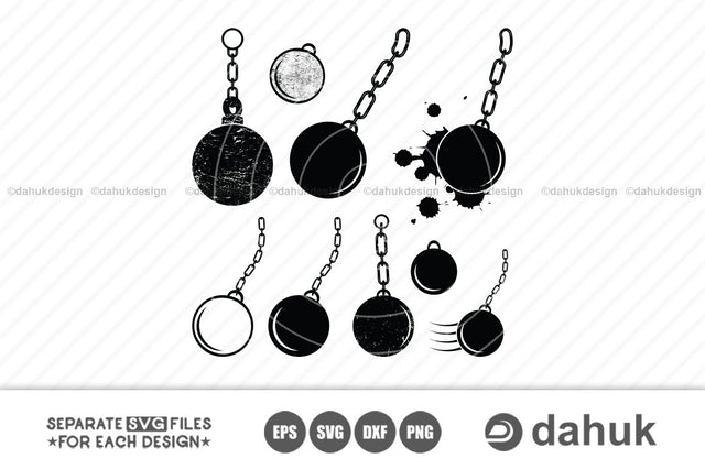 Wrecking Ball svg, wrecking svg, wrecking ball logo, wrecking cricut cut files, clipart, decal, png, cricut, cut file SVG dahukdesign 
