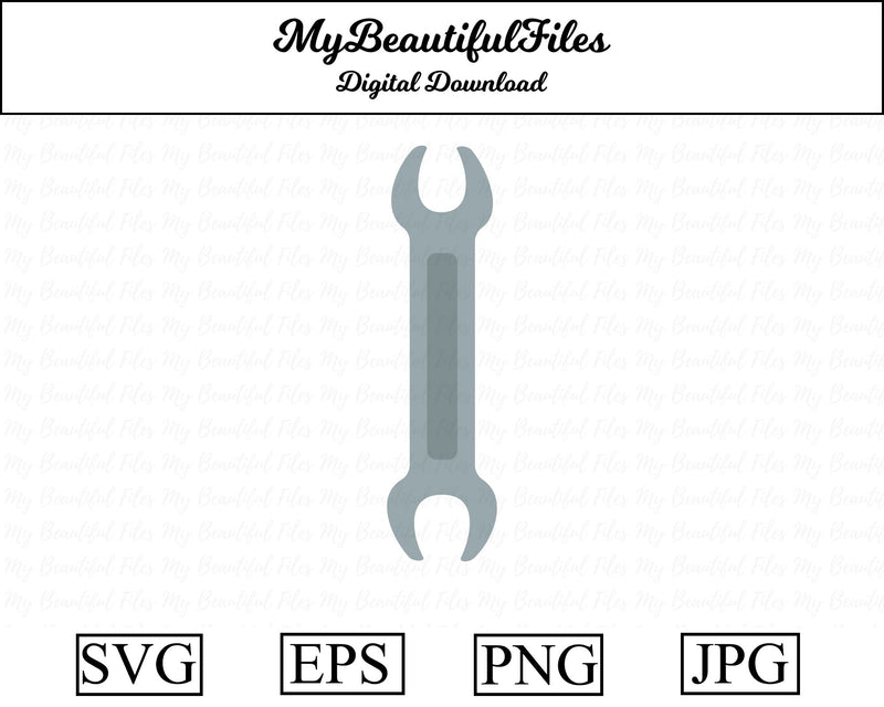 Wrench Clipart SVG MyBeautifulFiles 